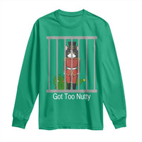 Funny Cat Nutcracker Christmas Long Sleeve Shirt Got Too Nutty - Wonder Print Shop