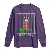 Funny Cat Nutcracker Christmas Long Sleeve Shirt Got Too Nutty - Wonder Print Shop