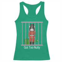 Funny Cat Nutcracker Christmas Racerback Tank Top Got Too Nutty - Wonder Print Shop