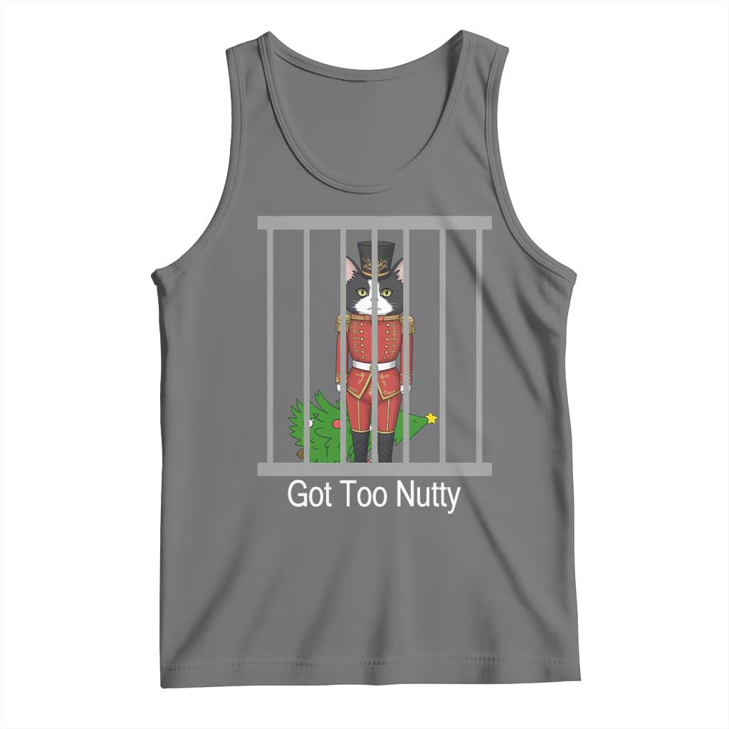 Funny Cat Nutcracker Christmas Tank Top Got Too Nutty - Wonder Print Shop