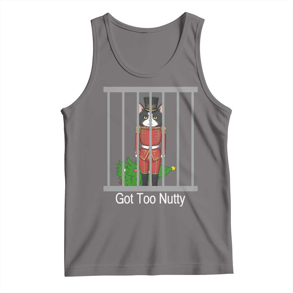 Funny Cat Nutcracker Christmas Tank Top Got Too Nutty - Wonder Print Shop