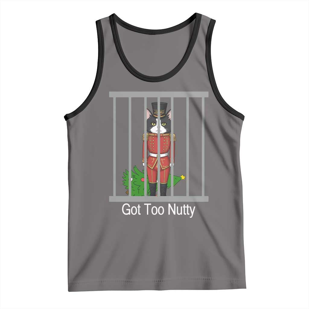 Funny Cat Nutcracker Christmas Tank Top Got Too Nutty - Wonder Print Shop