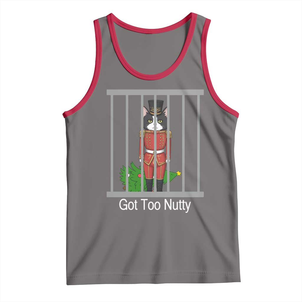 Funny Cat Nutcracker Christmas Tank Top Got Too Nutty - Wonder Print Shop