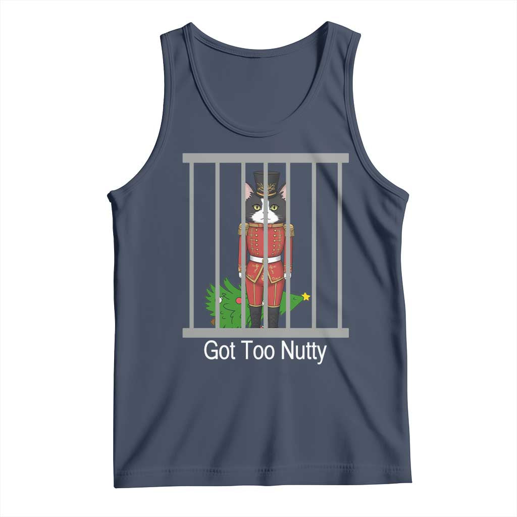 Funny Cat Nutcracker Christmas Tank Top Got Too Nutty - Wonder Print Shop