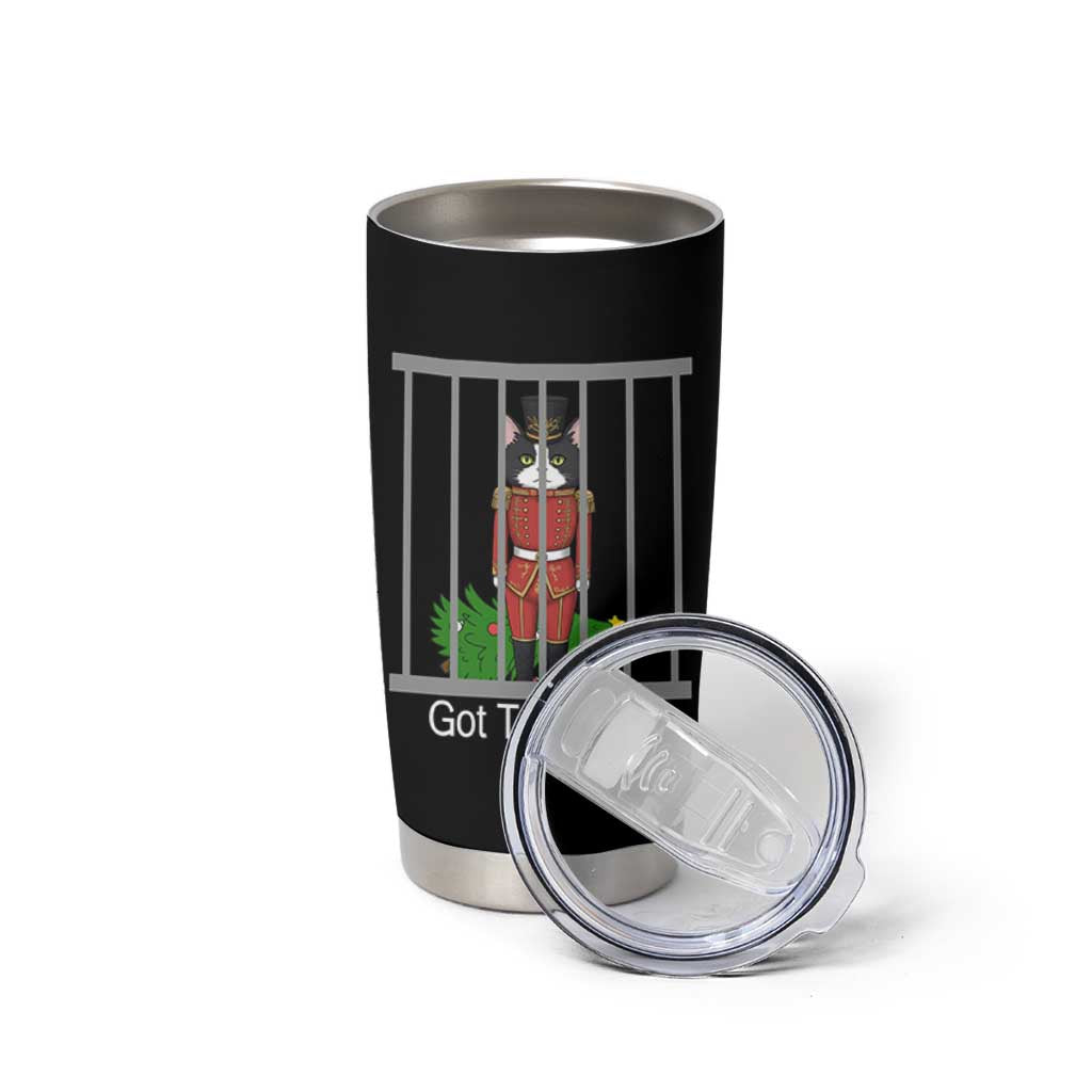 Funny Cat Nutcracker Christmas Tumbler Cup Got Too Nutty - Wonder Print Shop