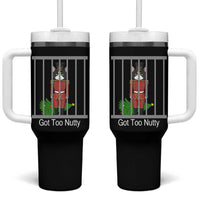 Funny Cat Nutcracker Christmas Tumbler With Handle Got Too Nutty - Wonder Print Shop