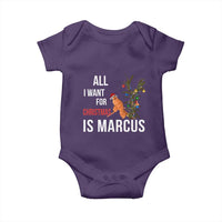 Marcus The Worm Robert Christmas Meme Baby Onesie All I Want For Xmas Is Marcus - Wonder Print Shop