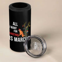Marcus The Worm Robert Christmas Meme 4 in 1 Can Cooler Tumbler All I Want For Xmas Is Marcus - Wonder Print Shop