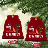 Marcus The Worm Robert Christmas Meme Ceramic Ornament All I Want For Xmas Is Marcus - Wonder Print Shop