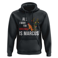 Marcus The Worm Robert Christmas Meme Hoodie All I Want For Xmas Is Marcus - Wonder Print Shop