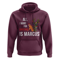 Marcus The Worm Robert Christmas Meme Hoodie All I Want For Xmas Is Marcus - Wonder Print Shop