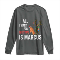 Marcus The Worm Robert Christmas Meme Long Sleeve Shirt All I Want For Xmas Is Marcus - Wonder Print Shop