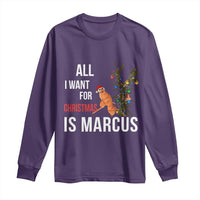 Marcus The Worm Robert Christmas Meme Long Sleeve Shirt All I Want For Xmas Is Marcus - Wonder Print Shop
