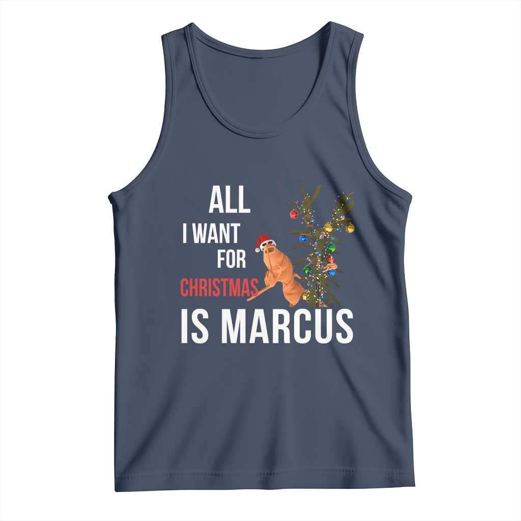Marcus The Worm Robert Christmas Meme Tank Top All I Want For Xmas Is Marcus - Wonder Print Shop