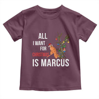 Marcus The Worm Robert Christmas Meme Toddler T Shirt All I Want For Xmas Is Marcus - Wonder Print Shop