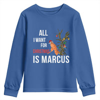 Marcus The Worm Robert Christmas Meme Youth Sweatshirt All I Want For Xmas Is Marcus - Wonder Print Shop