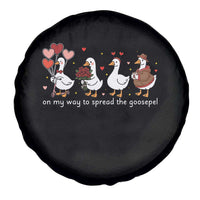 Silly Goose Christian Valentine Gospel Spare Tire Cover On My Way To Spread The Goosepel - Wonder Print Shop