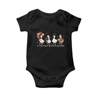Silly Goose Christian Valentine Gospel Baby Onesie On My Way To Spread The Goosepel - Wonder Print Shop