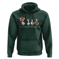 Silly Goose Christian Valentine Gospel Hoodie On My Way To Spread The Goosepel - Wonder Print Shop