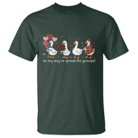 Silly Goose Christian Valentine Gospel T Shirt On My Way To Spread The Goosepel - Wonder Print Shop