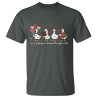Silly Goose Christian Valentine Gospel T Shirt On My Way To Spread The Goosepel - Wonder Print Shop