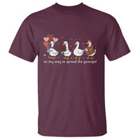 Silly Goose Christian Valentine Gospel T Shirt On My Way To Spread The Goosepel - Wonder Print Shop
