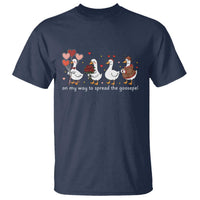 Silly Goose Christian Valentine Gospel T Shirt On My Way To Spread The Goosepel - Wonder Print Shop