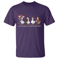 Silly Goose Christian Valentine Gospel T Shirt On My Way To Spread The Goosepel - Wonder Print Shop