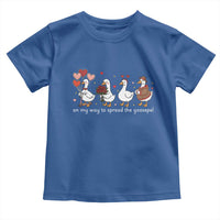Silly Goose Christian Valentine Gospel Toddler T Shirt On My Way To Spread The Goosepel - Wonder Print Shop