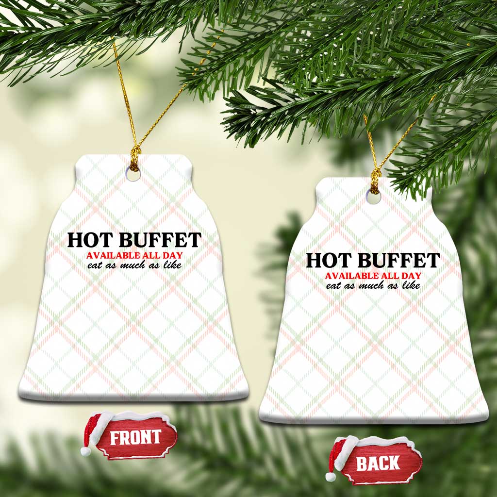 Hot Buffet Available All Day Ceramic Ornament Funny Cooking Food - Wonder Print Shop
