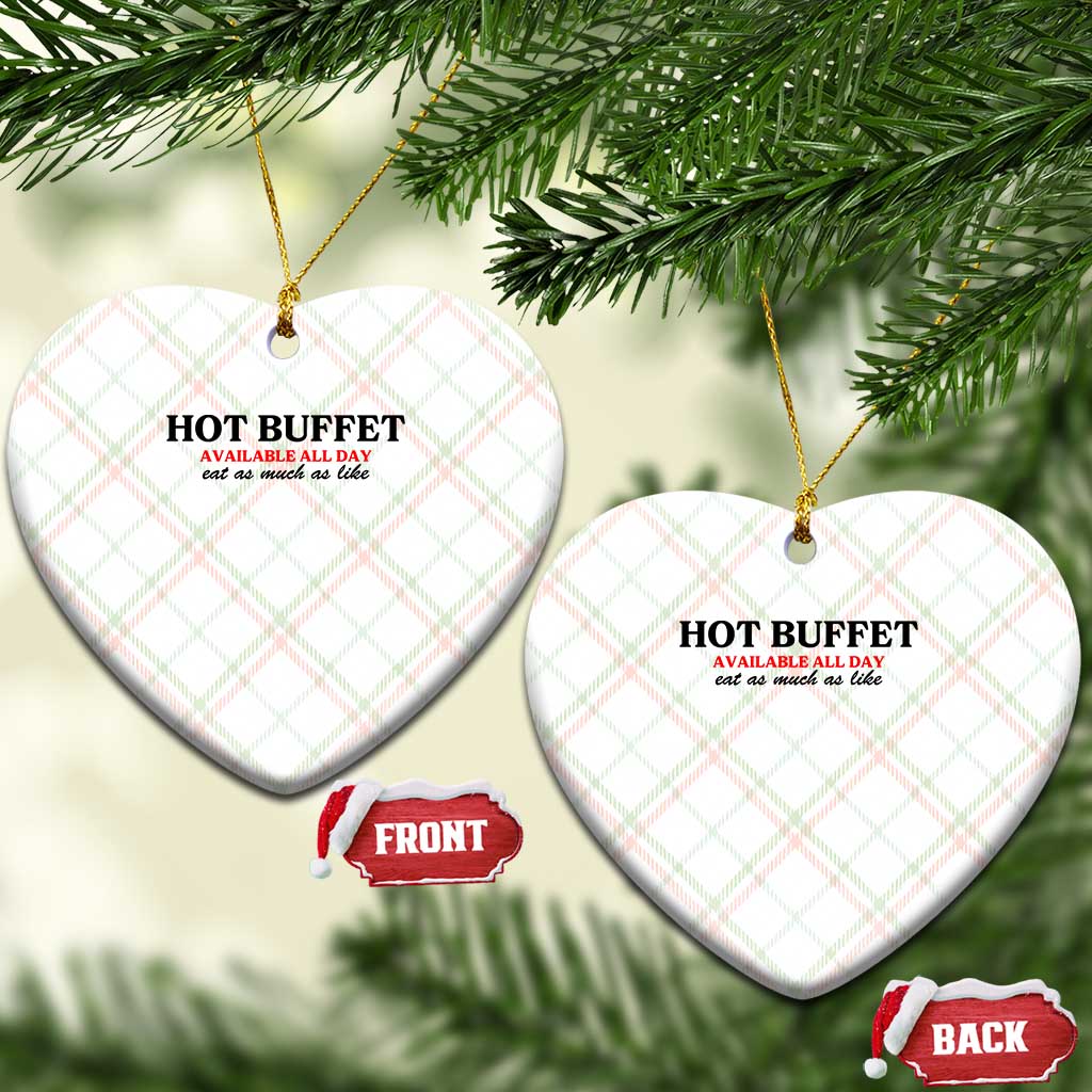 Hot Buffet Available All Day Ceramic Ornament Funny Cooking Food - Wonder Print Shop