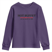 Hot Buffet Available All Day Youth Sweatshirt Funny Cooking Food - Wonder Print Shop