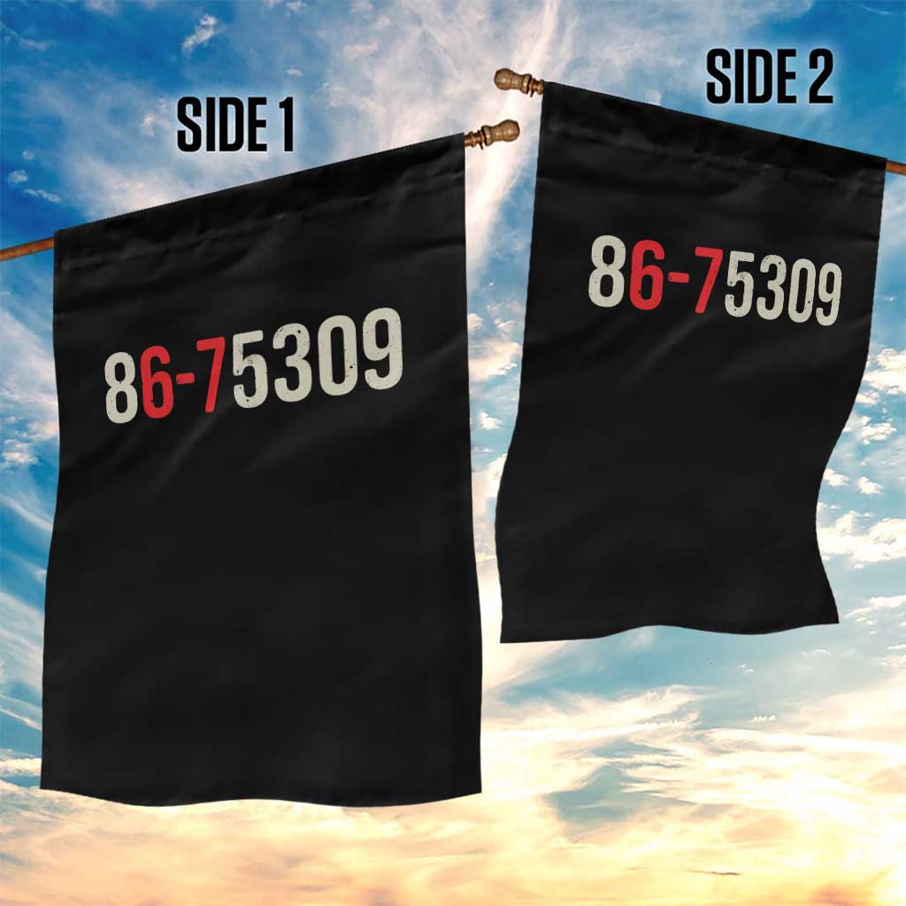 67 Six Seven Meme Garden Flag Vintage 80s Music 8675309 Jenny - Wonder Print Shop