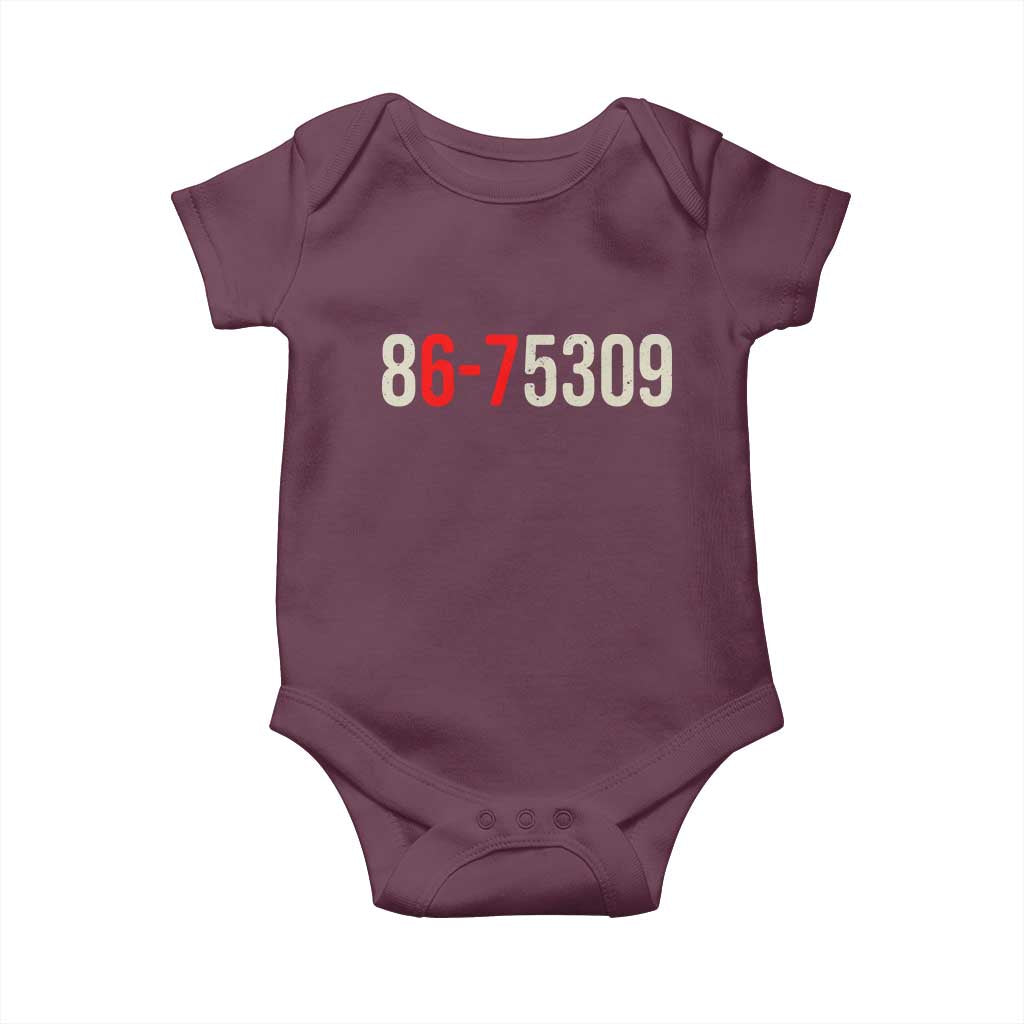 67 Six Seven Meme Baby Onesie Vintage 80s Music 8675309 Jenny - Wonder Print Shop
