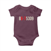 67 Six Seven Meme Baby Onesie Vintage 80s Music 8675309 Jenny - Wonder Print Shop