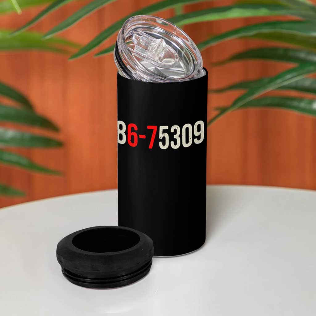 67 Six Seven Meme 4 in 1 Can Cooler Tumbler Vintage 80s Music 8675309 Jenny - Wonder Print Shop