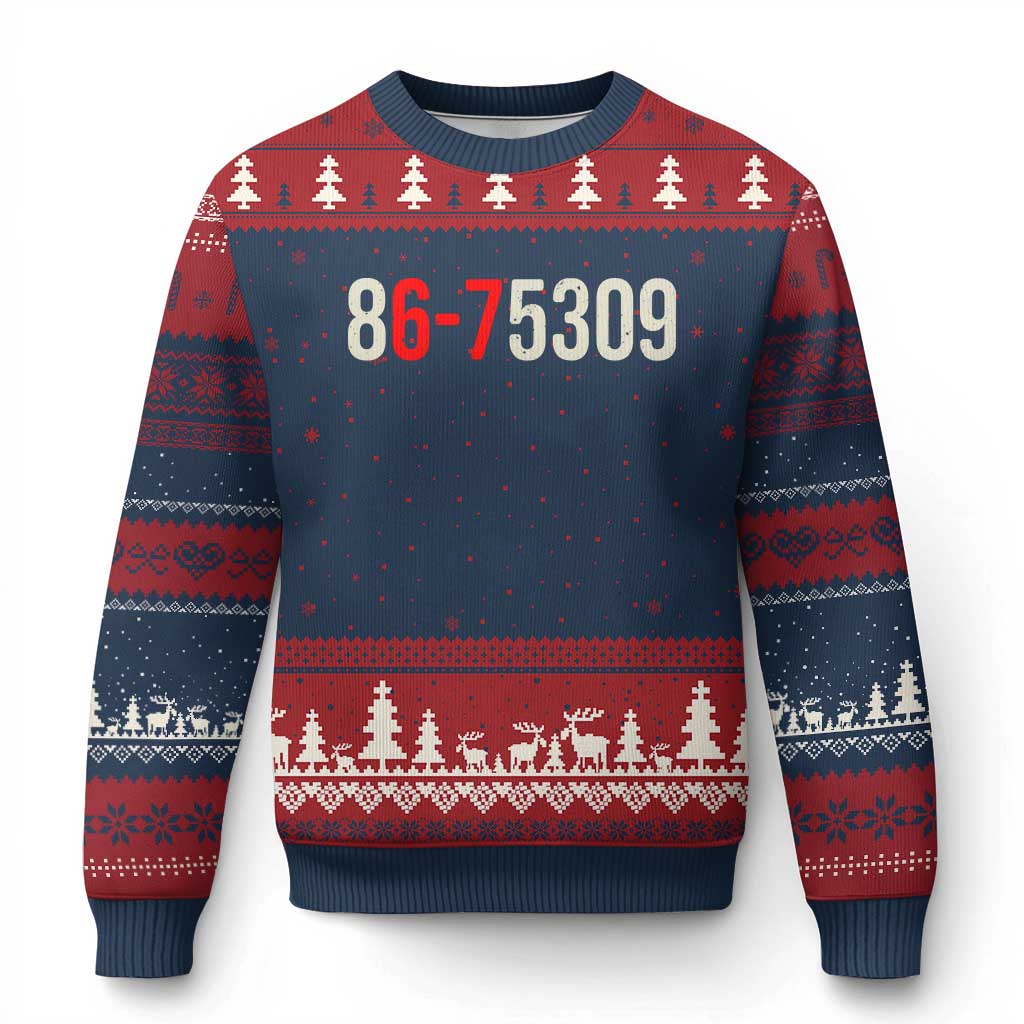 67 Six Seven Meme Ugly Christmas Sweater Vintage 80s Music 8675309 Jenny - Wonder Print Shop