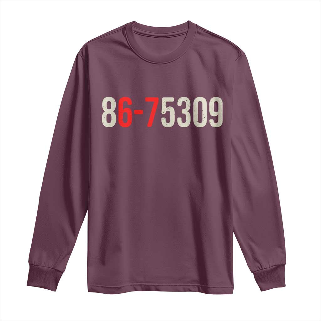 67 Six Seven Meme Long Sleeve Shirt Vintage 80s Music 8675309 Jenny - Wonder Print Shop