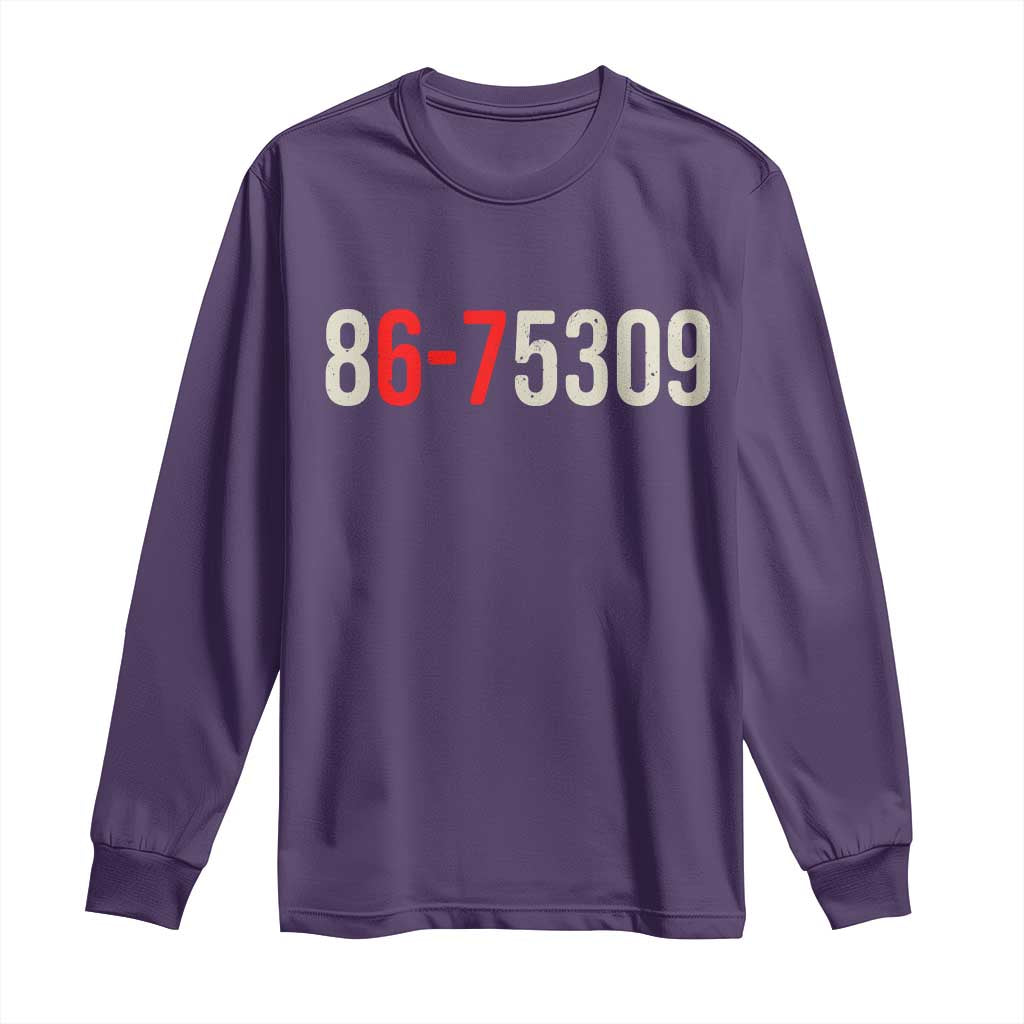 67 Six Seven Meme Long Sleeve Shirt Vintage 80s Music 8675309 Jenny - Wonder Print Shop