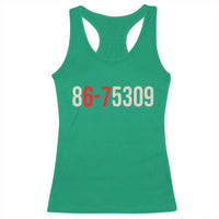 67 Six Seven Meme Racerback Tank Top Vintage 80s Music 8675309 Jenny - Wonder Print Shop