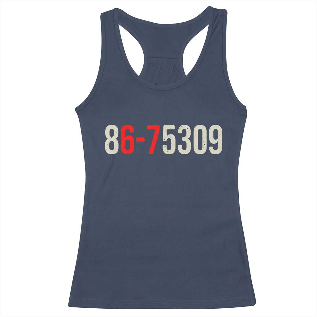 67 Six Seven Meme Racerback Tank Top Vintage 80s Music 8675309 Jenny - Wonder Print Shop