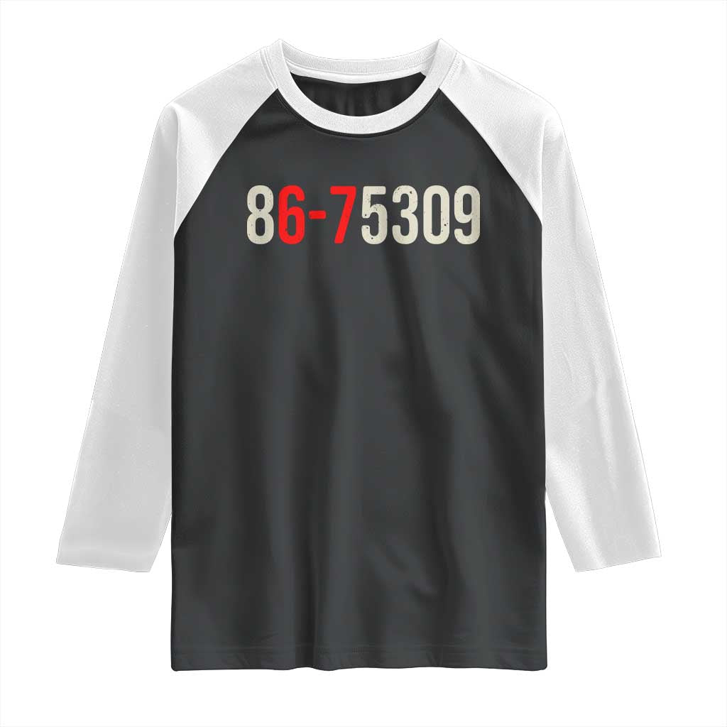 67 Six Seven Meme Raglan Shirt Vintage 80s Music 8675309 Jenny - Wonder Print Shop