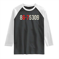 67 Six Seven Meme Raglan Shirt Vintage 80s Music 8675309 Jenny - Wonder Print Shop