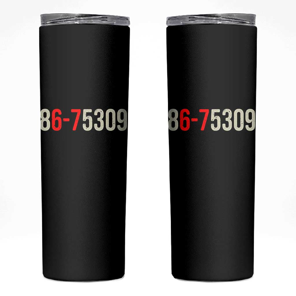 67 Six Seven Meme Skinny Tumbler Vintage 80s Music 8675309 Jenny - Wonder Print Shop
