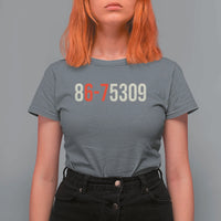 67 Six Seven Meme T Shirt For Women Vintage 80s Music 8675309 Jenny - Wonder Print Shop