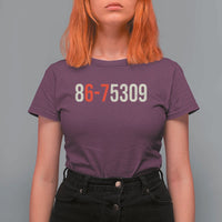 67 Six Seven Meme T Shirt For Women Vintage 80s Music 8675309 Jenny - Wonder Print Shop