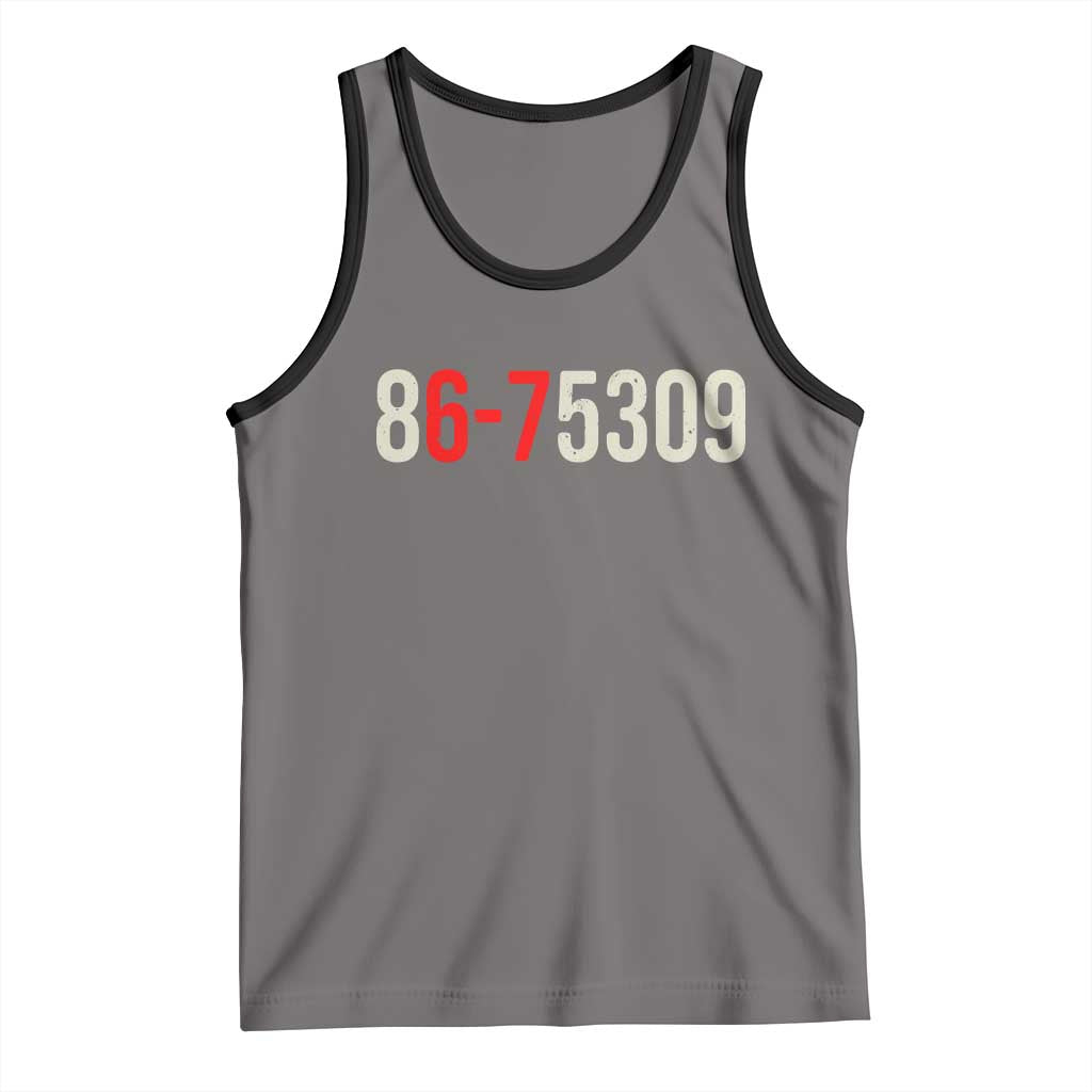 67 Six Seven Meme Tank Top Vintage 80s Music 8675309 Jenny - Wonder Print Shop