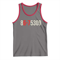 67 Six Seven Meme Tank Top Vintage 80s Music 8675309 Jenny - Wonder Print Shop