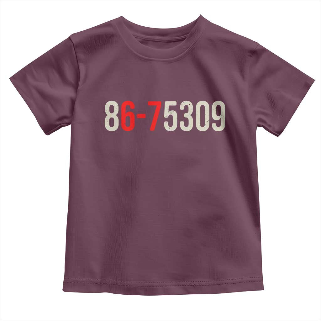 67 Six Seven Meme Toddler T Shirt Vintage 80s Music 8675309 Jenny - Wonder Print Shop