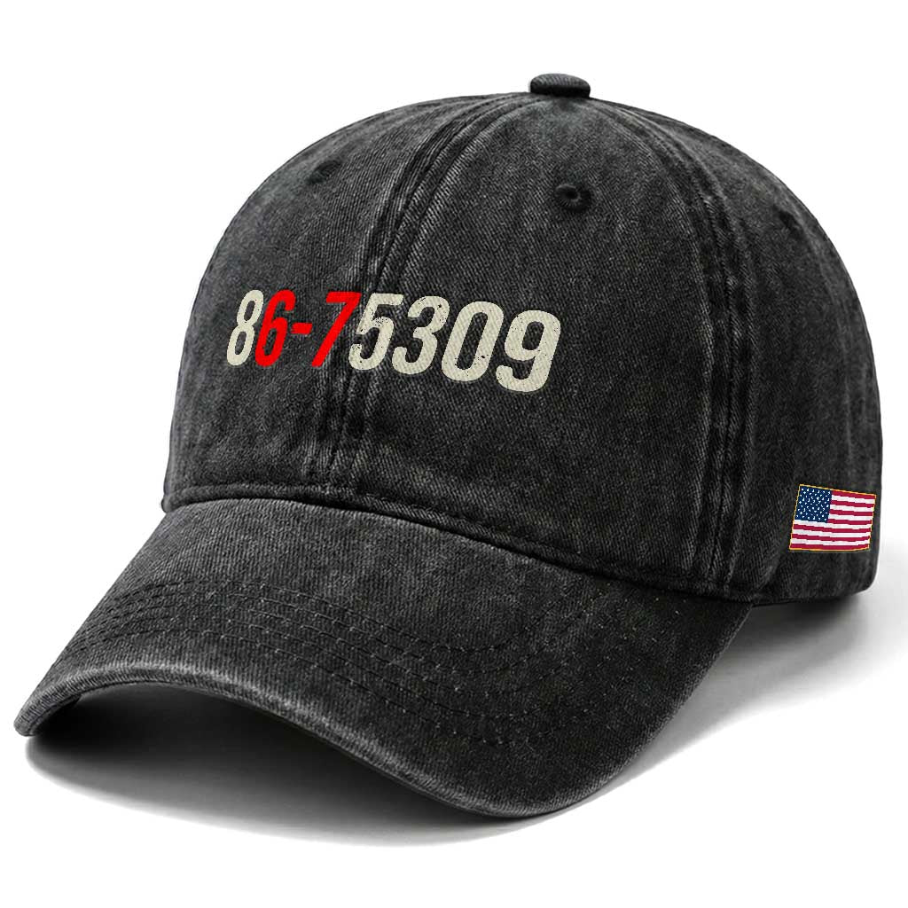 67 Six Seven Meme Washed Cotton Baseball Cap Vintage 80s Music 8675309 Jenny